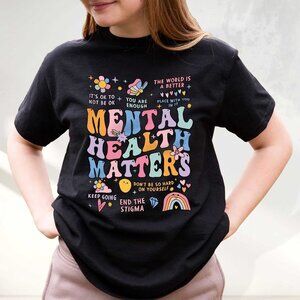 Mental Health Matters Shirt | Positive Awareness Graphic Tee
